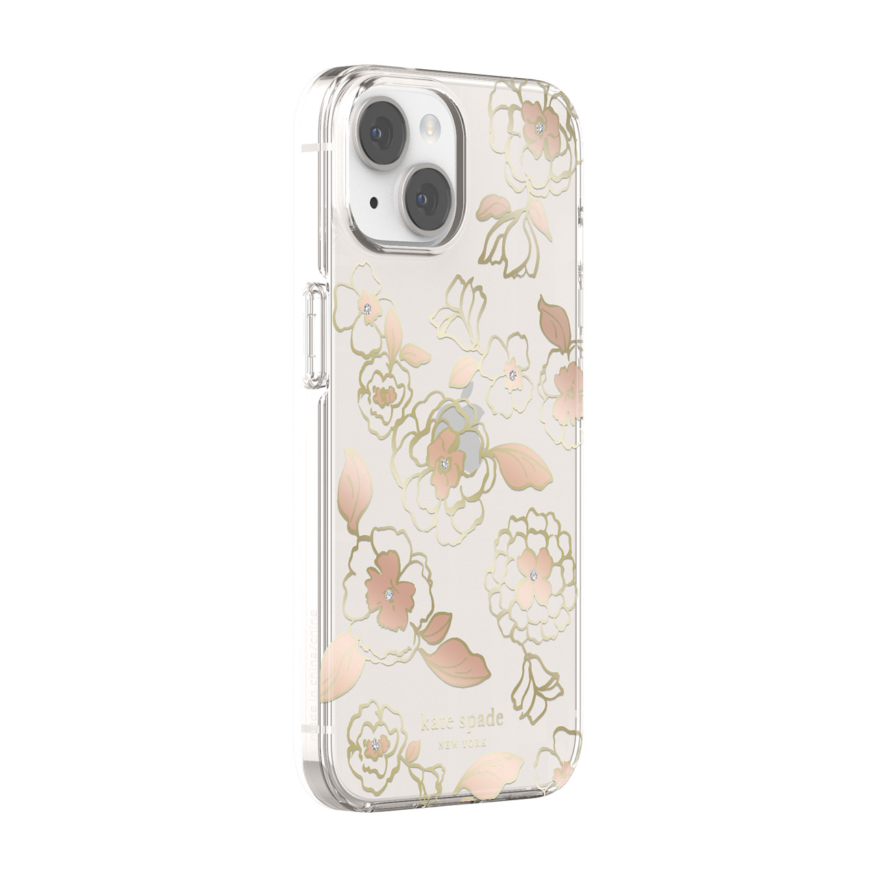 Kate Spade New York รุ่น Protective Hardshell Case - เคส iPhone 14 - ลาย Gold Floral