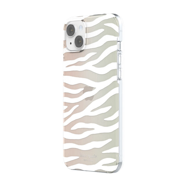 Kate Spade New York รุ่น Protective Hardshell Case - เคส iPhone 14 - ลาย White Zebra