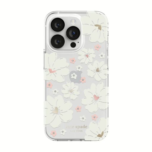 Kate Spade New York รุ่น Protective Hardshell Case - เคส iPhone 14 Pro - ลาย Classic Peony