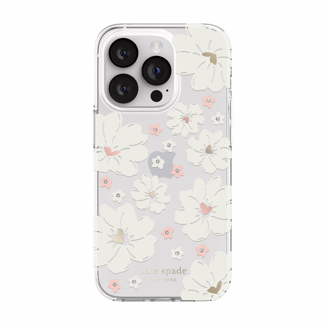 Kate Spade New York รุ่น Protective Hardshell Case - เคส iPhone 14 Pro - ลาย Classic Peony