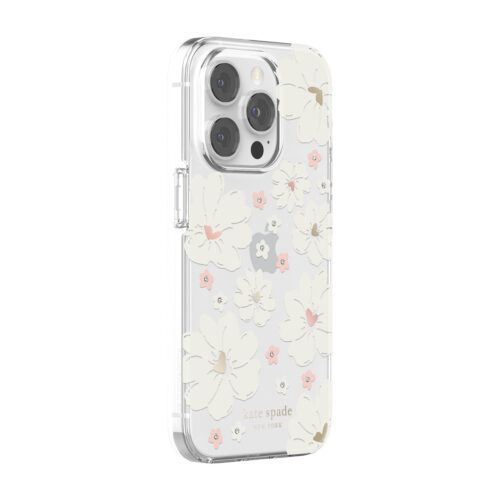 Kate Spade New York รุ่น Protective Hardshell Case - เคส iPhone 14 Pro - ลาย Classic Peony