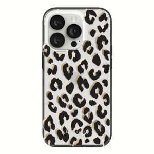 Kate Spade New York รุ่น Protective Hardshell Case - เคส iPhone 14 Pro - ลาย City Leopard Black
