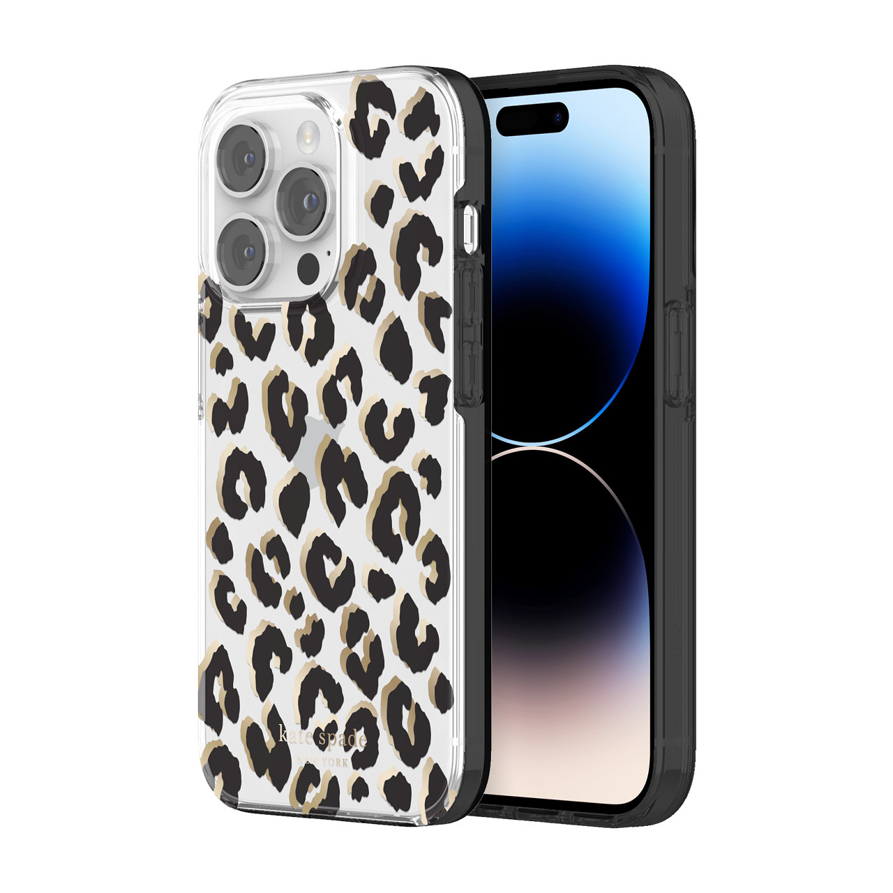 เคส Kate Spade New York รุ่น Protective Hardshell Case - iPhone 14 Pro - ลาย City Leopard Black