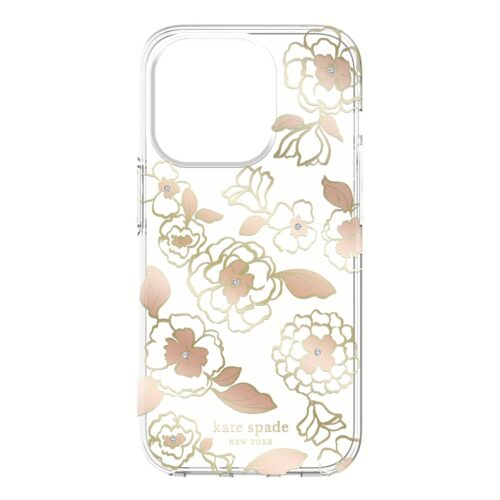 Kate Spade New York รุ่น Protective Hardshell Case - เคส iPhone 14 Pro - ลาย Gold Floral - Image 7