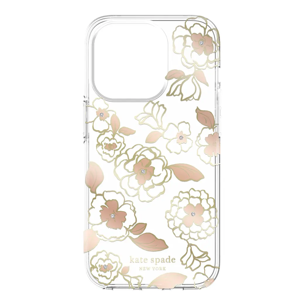 เคส Kate Spade New York รุ่น Protective Hardshell Case - iPhone 14 Pro - ลาย Gold Floral