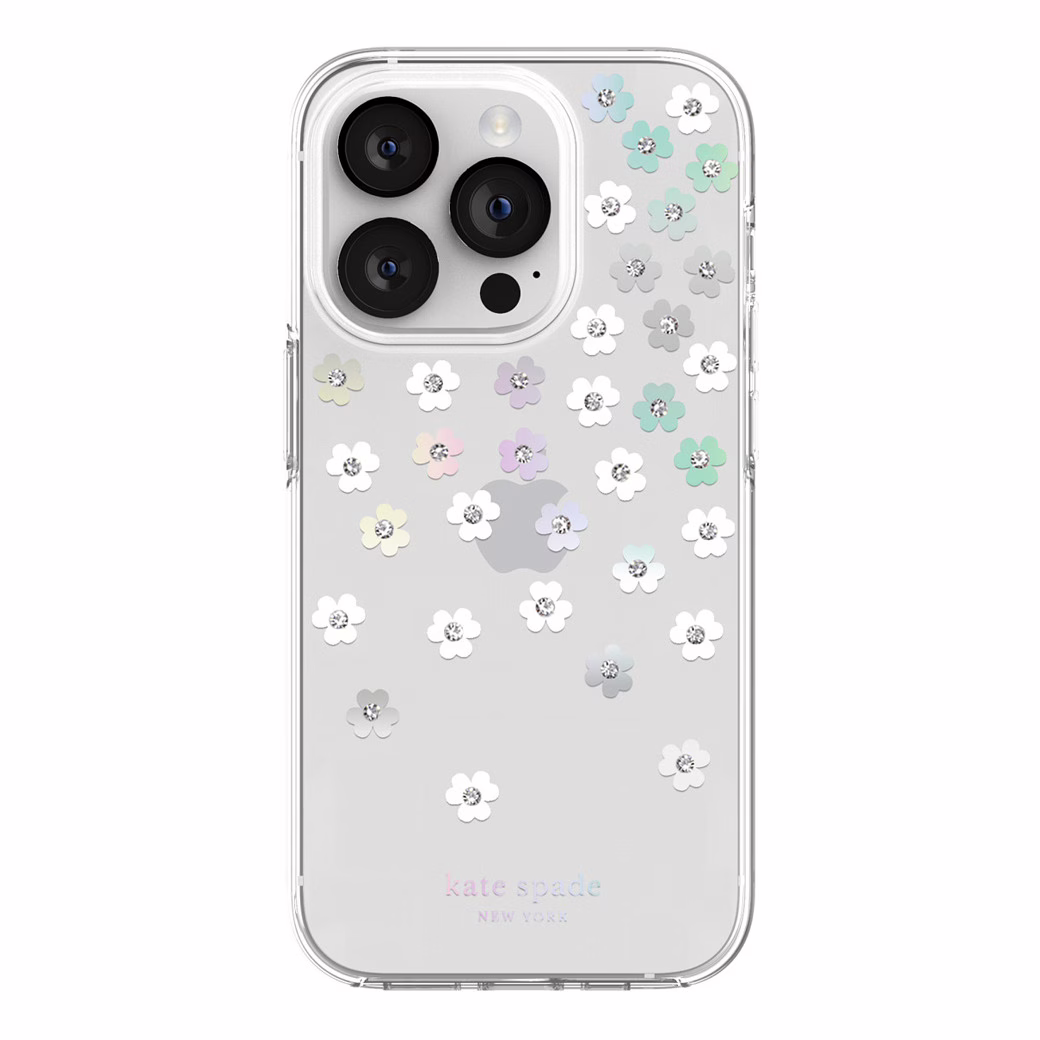 Kate Spade New York รุ่น Protective Hardshell Case - เคส iPhone 14 Pro - ลาย Scattered Flowers