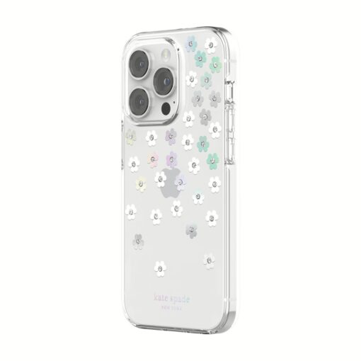 Kate Spade New York รุ่น Protective Hardshell Case - เคส iPhone 14 Pro - ลาย Scattered Flowers - Image 2