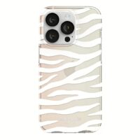 Kate Spade New York รุ่น Protective Hardshell Case - เคส iPhone 14 Pro - ลาย White Zebra