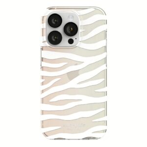 Kate Spade New York รุ่น Protective Hardshell Case - เคส iPhone 14 Pro - ลาย White Zebra