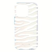 Kate Spade New York รุ่น Protective Hardshell Case - เคส iPhone 14 Pro - ลาย White Zebra