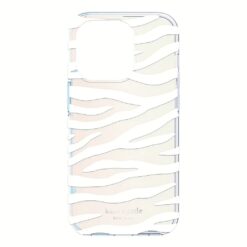 Kate Spade New York รุ่น Protective Hardshell Case - เคส iPhone 14 Pro - ลาย White Zebra