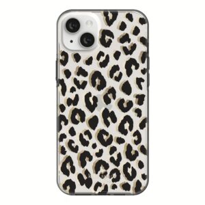 Kate Spade New York รุ่น Protective Hardshell Case - เคส iPhone 14 Plus - ลาย City Leopard Black