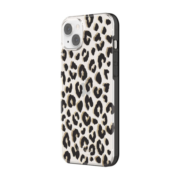 Kate Spade New York รุ่น Protective Hardshell Case - เคส iPhone 14 Plus - ลาย City Leopard Black