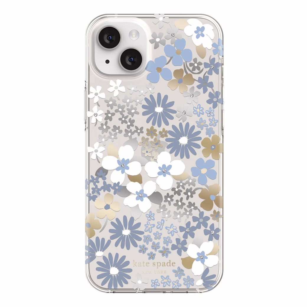 Kate Spade New York รุ่น Protective Hardshell Case - เคส iPhone 14 Plus - ลาย Flower Fields