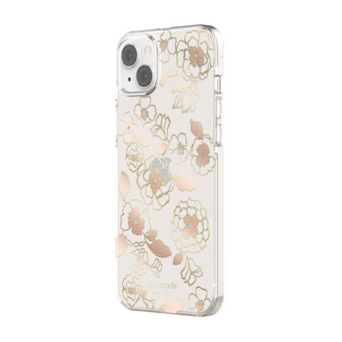 Kate Spade New York รุ่น Protective Hardshell Case - เคส iPhone 14 Plus - ลาย Gold Floral - Image 4