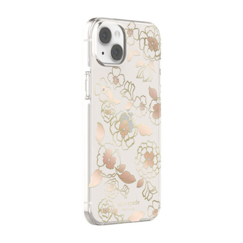 Kate Spade New York รุ่น Protective Hardshell Case - เคส iPhone 14 Plus - ลาย Gold Floral - Image 2