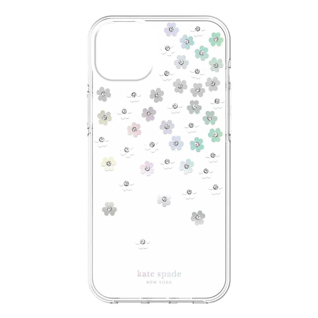 Kate Spade New York รุ่น Protective Hardshell Case - เคส iPhone 14 Plus - ลาย Scattered Flowers