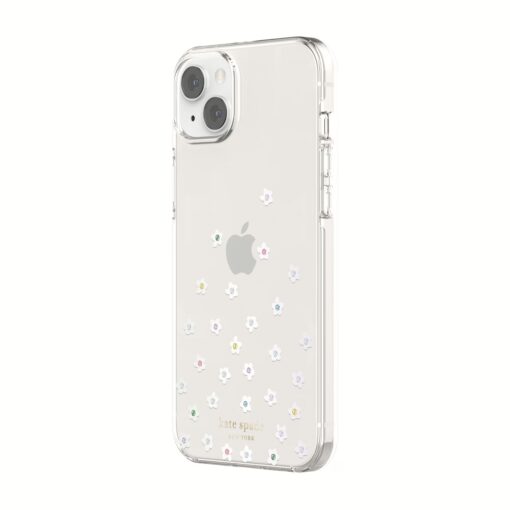 Kate Spade New York รุ่น Protective Hardshell Case - เคส iPhone 14 Plus - ลาย Pearl Wild Flowers - Image 4