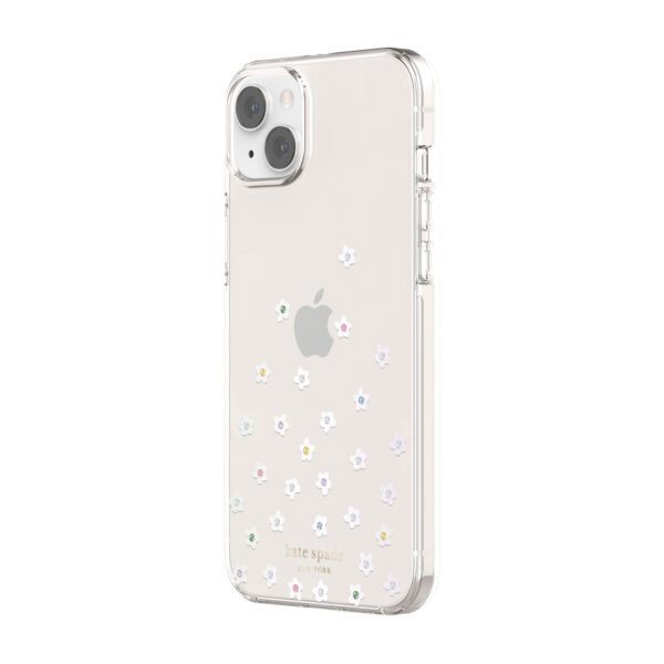 Kate Spade New York รุ่น Protective Hardshell Case - เคส iPhone 14 Plus - ลาย Pearl Wild Flowers
