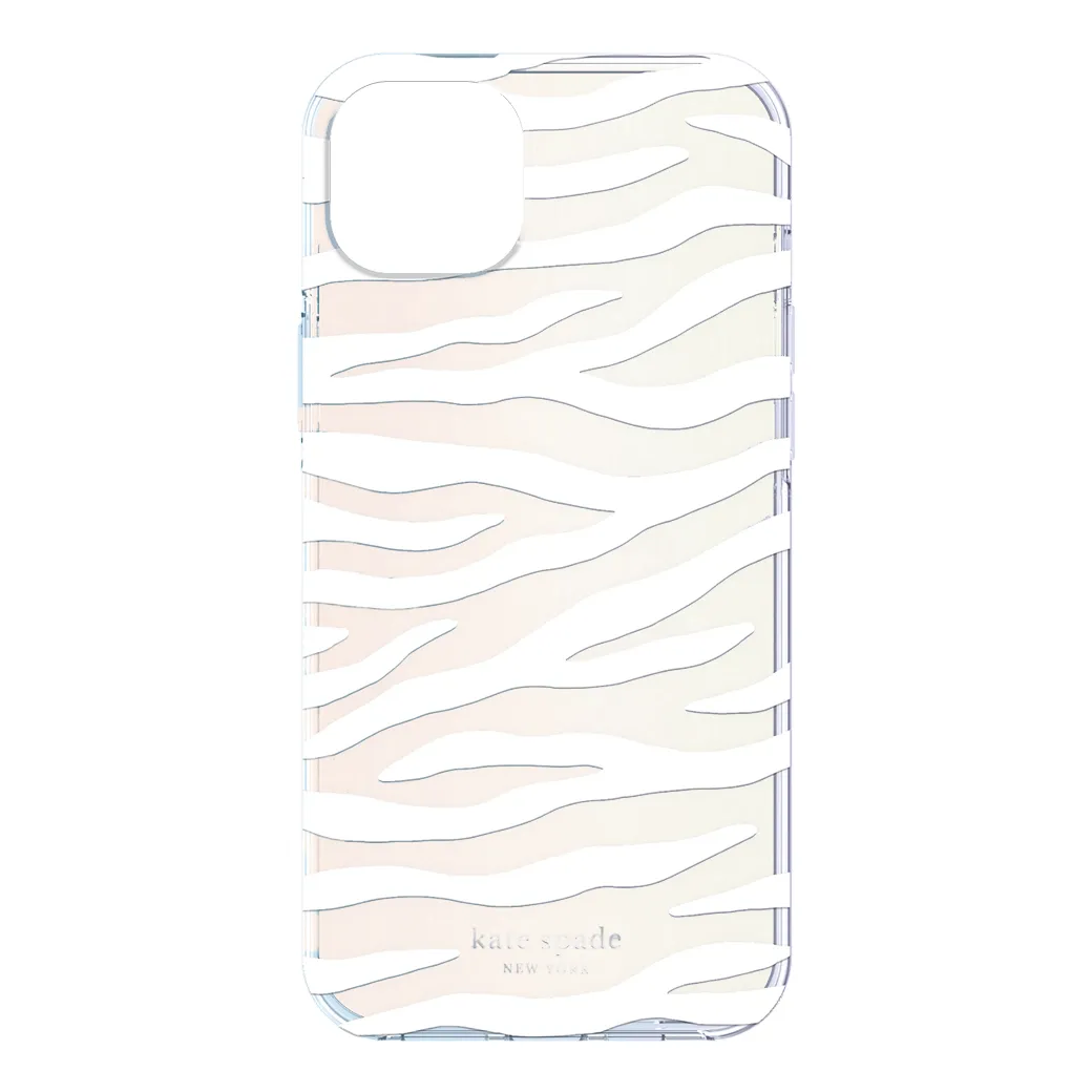 เคส Kate Spade New York รุ่น Protective Hardshell Case - iPhone 14 Plus - ลาย White Zebra