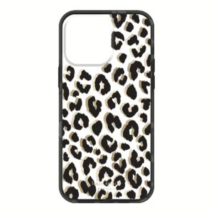 Kate Spade New York รุ่น Protective Hardshell Case - เคส iPhone 14 Pro Max - ลาย City Leopard Black