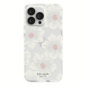 Kate Spade New York รุ่น Protective Hardshell Case - เคส iPhone 14 Pro Max - ลาย Hollyhock Floral