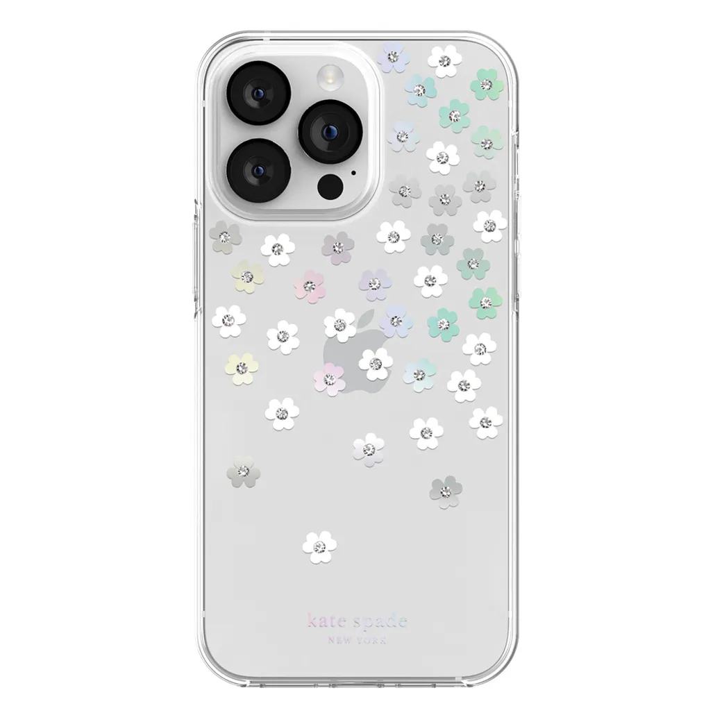 Kate Spade New York รุ่น Protective Hardshell Case - เคส iPhone 14 Pro Max - ลาย Scattered Flowers