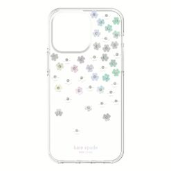 Kate Spade New York รุ่น Protective Hardshell Case - เคส iPhone 14 Pro Max - ลาย Scattered Flowers