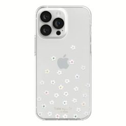 Kate Spade New York รุ่น Protective Hardshell Case - เคส iPhone 14 Pro Max - ลาย Pearl Wild Flowers