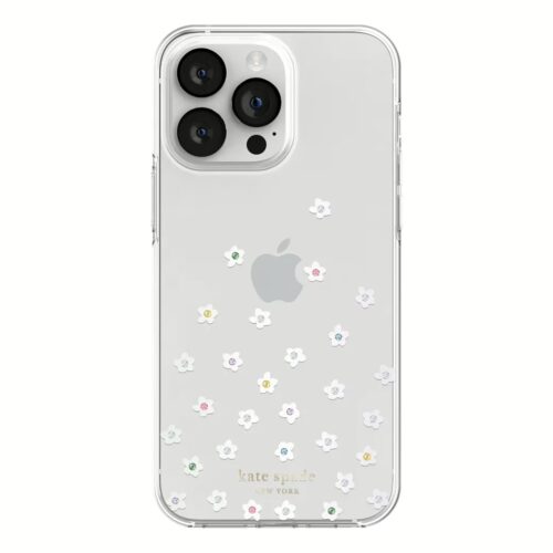 Kate Spade New York รุ่น Protective Hardshell Case - เคส iPhone 14 Pro Max - ลาย Pearl Wild Flowers