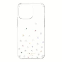 Kate Spade New York รุ่น Protective Hardshell Case - เคส iPhone 14 Pro Max - ลาย Pearl Wild Flowers
