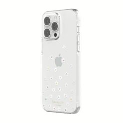 Kate Spade New York รุ่น Protective Hardshell Case - เคส iPhone 14 Pro Max - ลาย Pearl Wild Flowers