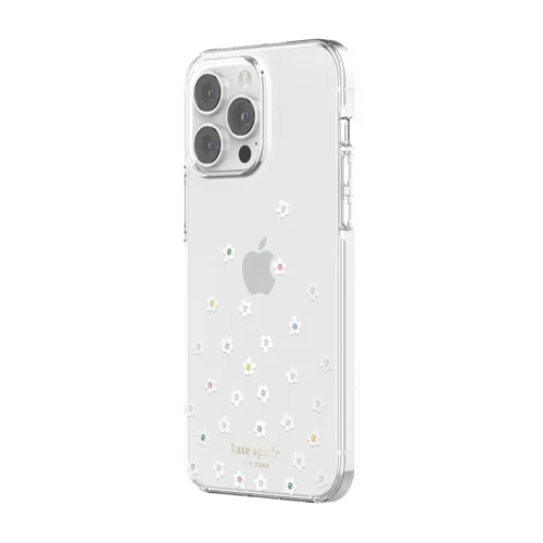 Kate Spade New York รุ่น Protective Hardshell Case - เคส iPhone 14 Pro Max - ลาย Pearl Wild Flowers