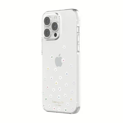Kate Spade New York รุ่น Protective Hardshell Case - เคส iPhone 14 Pro Max - ลาย Pearl Wild Flowers - Image 2