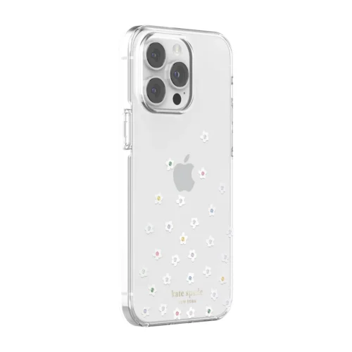 Kate Spade New York รุ่น Protective Hardshell Case - เคส iPhone 14 Pro Max - ลาย Pearl Wild Flowers