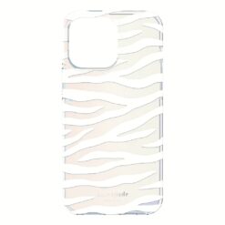 Kate Spade New York รุ่น Protective Hardshell Case - เคส iPhone 14 Pro Max - ลาย White Zebra