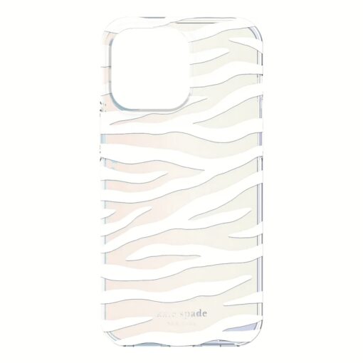 Kate Spade New York รุ่น Protective Hardshell Case - เคส iPhone 14 Pro Max - ลาย White Zebra - Image 7