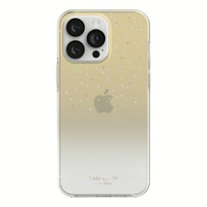 Kate Spade New York รุ่น Glazed Protective - เคส iPhone 14 Pro Max - สี Gold Metallic Ombre
