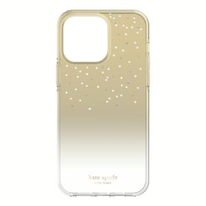 Kate Spade New York รุ่น Glazed Protective - เคส iPhone 14 Pro Max - สี Gold Metallic Ombre
