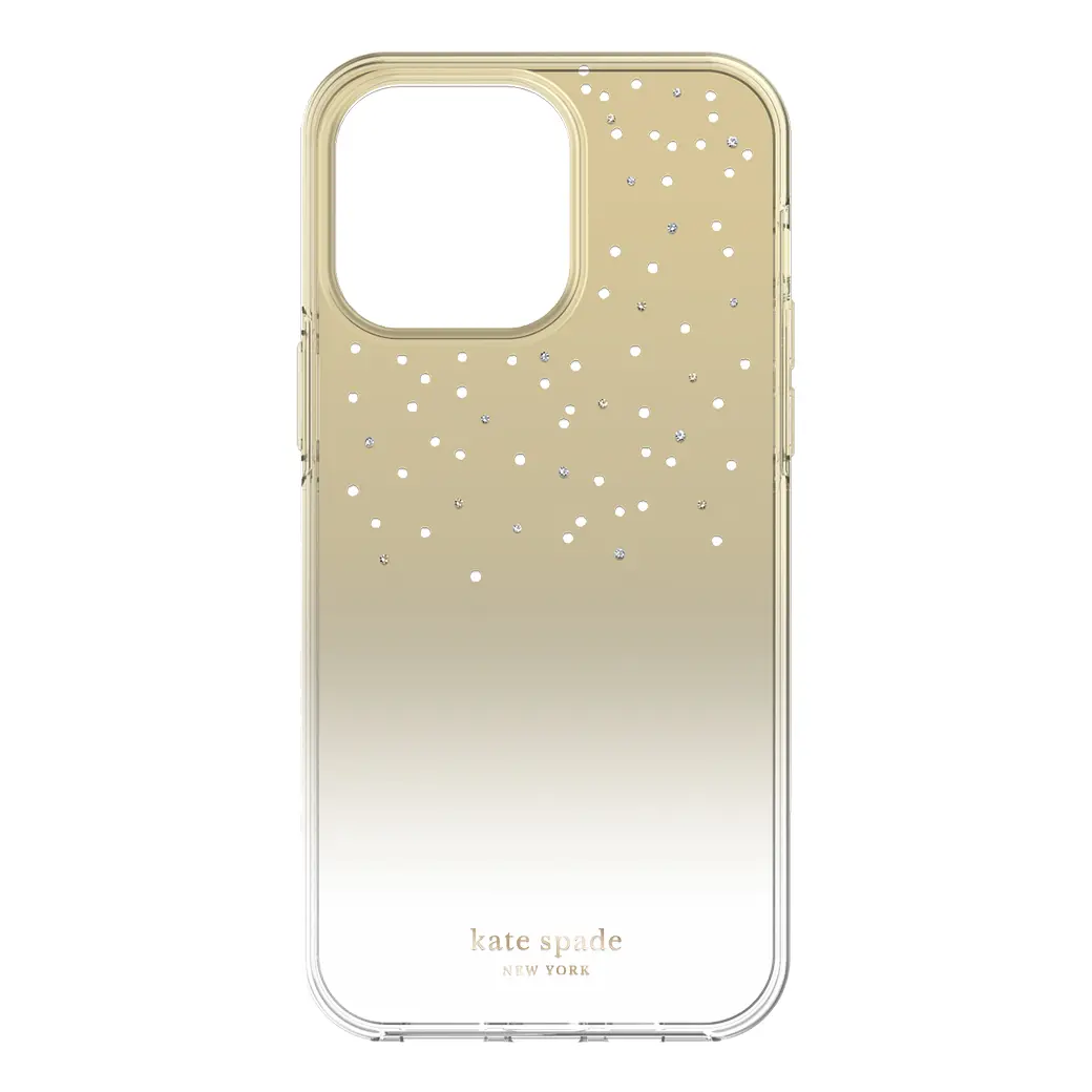เคส Kate Spade New York รุ่น Glazed Protective - iPhone 14 Pro Max - สี Gold Metallic Ombre