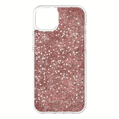 Kate Spade New York รุ่น Chunky Glitter Protective - เคส iPhone 14 Plus - สี Chunky Glitter Rose Gold - Image 7