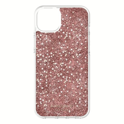 Kate Spade New York รุ่น Chunky Glitter Protective - เคส iPhone 14 Plus - สี Chunky Glitter Rose Gold - Image 7