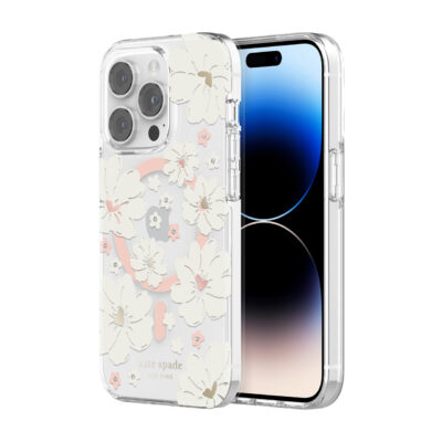 Kate Spade New York รุ่น Protective Hardshell with MagSafe Case - เคส iPhone 14 Pro - ลาย Classic Peony
