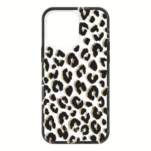 Kate Spade New York รุ่น Protective Hardshell with MagSafe Case - เคส iPhone 14 Pro Max - ลาย City Leopard Black