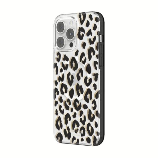 Kate Spade New York รุ่น Protective Hardshell with MagSafe Case - เคส iPhone 14 Pro Max - ลาย City Leopard Black - Image 3