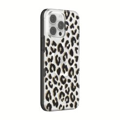 Kate Spade New York รุ่น Protective Hardshell with MagSafe Case - เคส iPhone 14 Pro Max - ลาย City Leopard Black