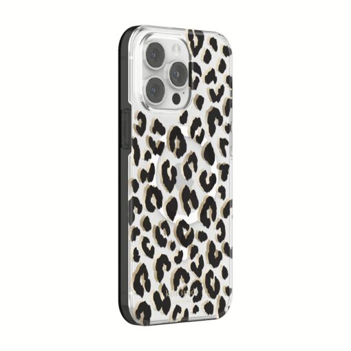 Kate Spade New York รุ่น Protective Hardshell with MagSafe Case - เคส iPhone 14 Pro Max - ลาย City Leopard Black - Image 4