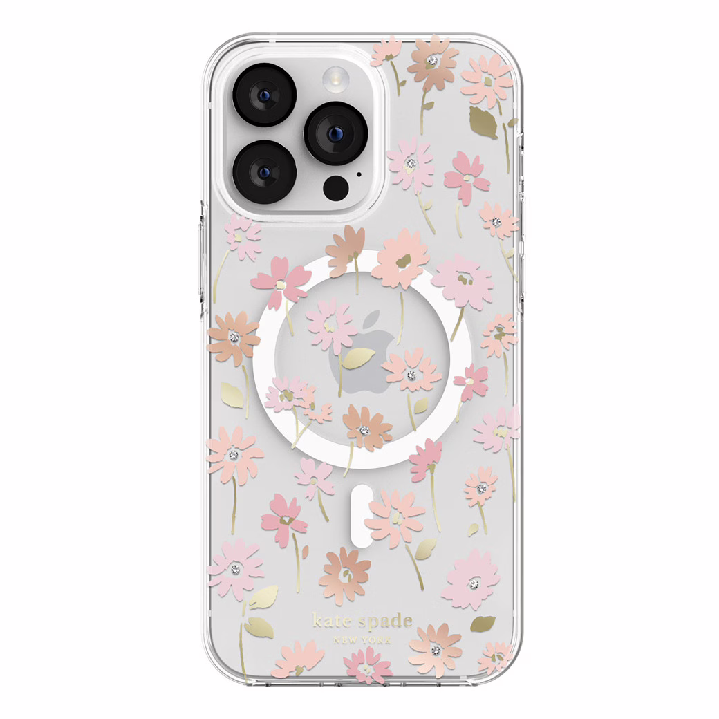 Kate Spade New York รุ่น Protective Hardshell with MagSafe Case - เคส iPhone 14 Pro Max - ลาย Flower Pot