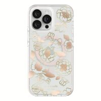Kate Spade New York รุ่น Defensive Hardshell with MagSafe - เคส iPhone 14 Pro Max - ลาย Gold Floral