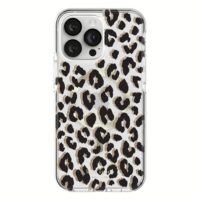 Kate Spade New York รุ่น Defensive Hardshell with MagSafe - เคส iPhone 14 Pro Max - ลาย Glitter Leopard